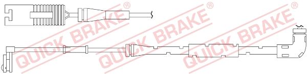 QUICK BRAKE įspėjimo kontaktas, stabdžių trinkelių susidėvėjim WS 0262 A